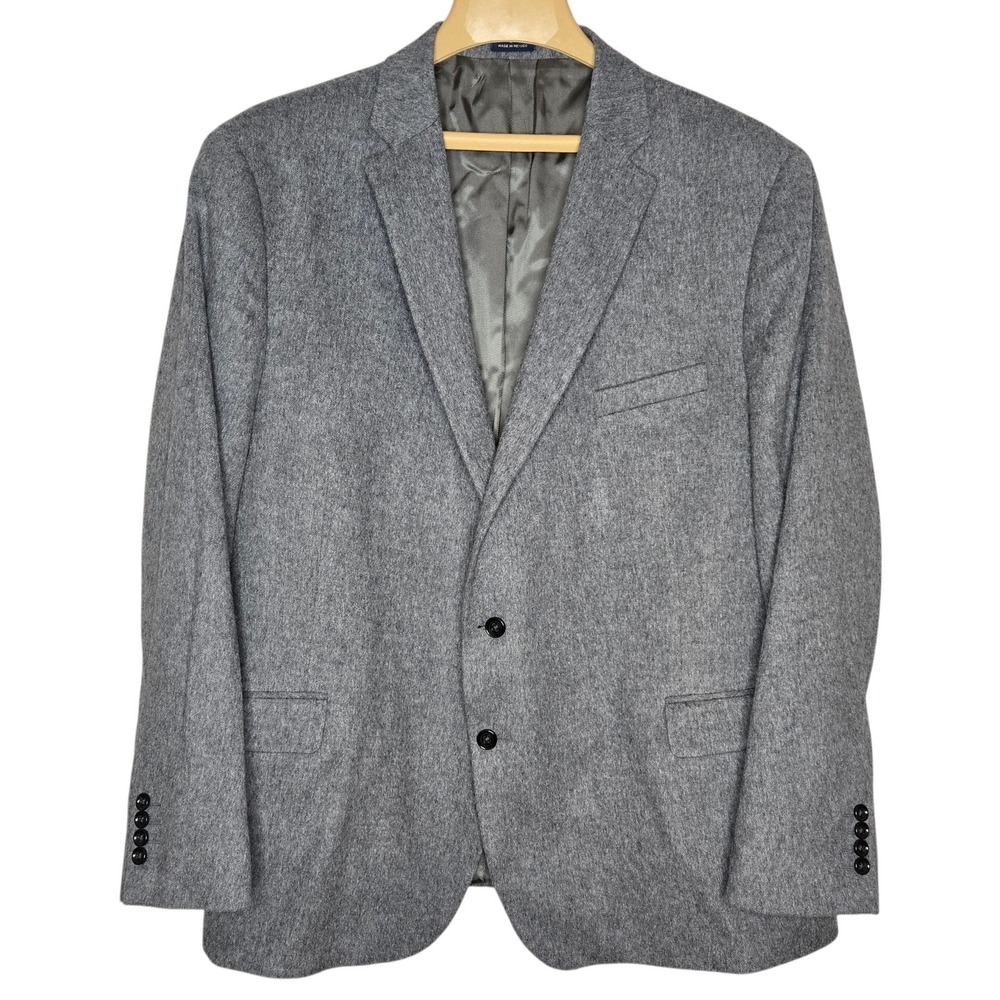 Stafford Classic Camel Hair Sport Coat Blazer Jacket 54R Gray 100% Soft Camel
